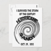 Carte Postale Hurricane Sandy (Devant / Derrière)