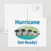 Carte Postale Hurricane Supadupas. Préparez-vous ! (Devant / Derrière)