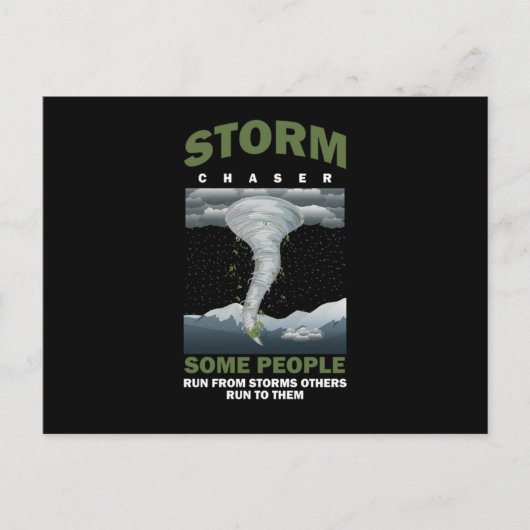 Carte Postale Hurricane Tempête Chaser Tornado Chasing Vent Cade (Devant)