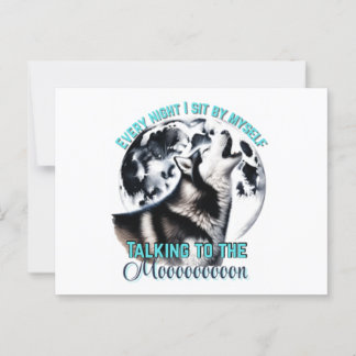 Carte postale Husky Howl