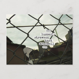 Carte Postale husserl strawson kant mcdowell