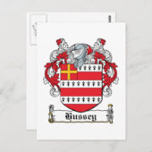Carte Postale Hussey Family Crest (Devant / Derrière)