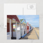 Carte Postale Huttes colorées de plage (Devant / Derrière)