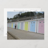 Carte Postale Huttes de plage (Devant / Derrière)