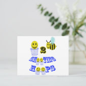 Carte Postale huttes de tir happy2bee (Debout devant)