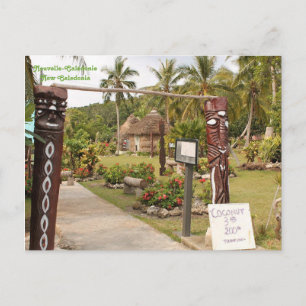 Carte Postale Huttes traditionnelles, île de Lifou,