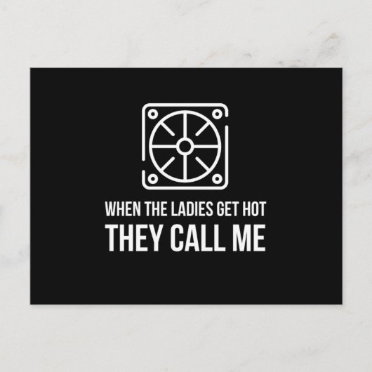 Carte Postale Hvac Funny When The Ladys Get Hot They Call Me De (Devant)