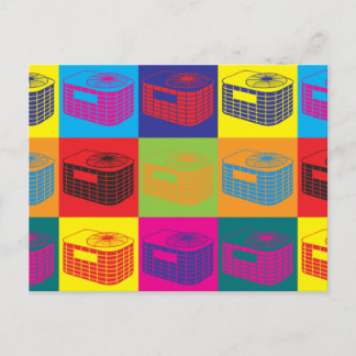 Carte Postale HVAC Pop Art