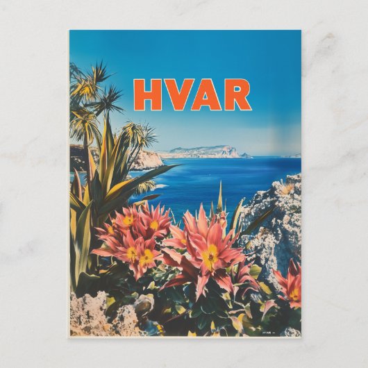 Carte Postale Hvar vintage (Devant)