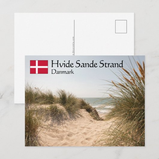 Carte Postale Hvide Sande Danemark (Devant / Derrière)