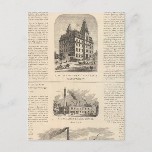Carte Postale HW Collender B Kreischer et Son (Devant)