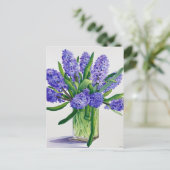 Carte Postale Hyacinthes bleus (Debout devant)