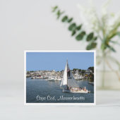 Carte postale Hyannis Harbour Cape Cod Mass Boats (Debout devant)