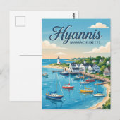Carte Postale Hyannis, Massachusetts (Devant / Derrière)