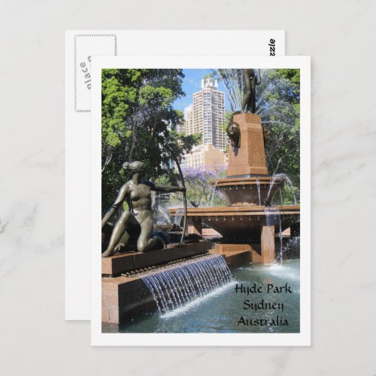 Carte postale Hyde Park (Devant / Derrière)