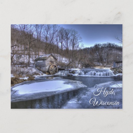 Carte postale Hyde Wisconsin Mill Vue Pittoresque (Devant)