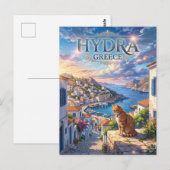 Carte Postale Hydra Grèce (Devant / Derrière)
