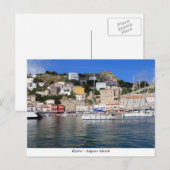 Carte Postale Hydra - îles de la mer Égée (Devant / Derrière)