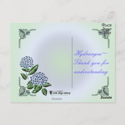 Carte postale Hydrangea (Dos)