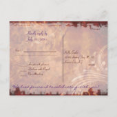 Carte postale Hydrangea Autumn RSVP (Dos)