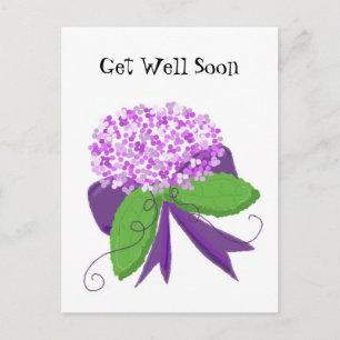 Carte Postale Hydrangea Bon rétablissement