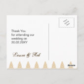 Carte Postale hydrangea dans le bocal de mason, mariage burlap m (Dos)