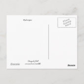 Carte Postale Hydrangeas bleues et violettes (Dos)