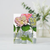 Carte Postale Hydrangeas et jarre de Mason (Debout devant)