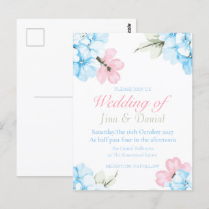 Carte Postale Hydrangeas Pastel Bloom