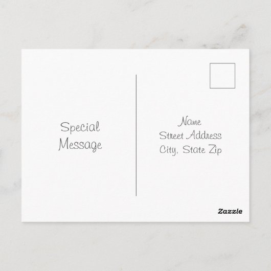 Carte Postale Hydrangée (Dos)