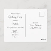 Carte Postale Hydrangée (Dos)