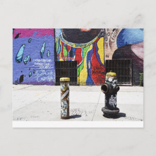 Carte Postale Hydrant d'incendie noir (New York, New York)