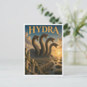Carte Postale Hydre, monstre de fantasy gothique (Debout devant)