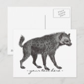 Carte postale Hyena (Devant / Derrière)