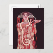 Carte Postale Hygieia par Gustav Klimt (Devant / Derrière)
