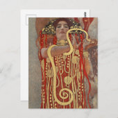 Carte Postale Hygieia par Gustav Klimt (Devant / Derrière)