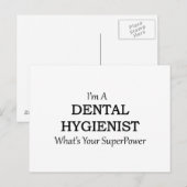CARTE POSTALE HYGIÈNE DENTAIRE (Devant / Derrière)