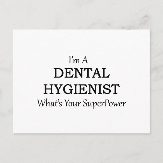 CARTE POSTALE HYGIÈNE DENTAIRE (Devant)