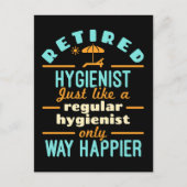 Carte Postale Hygiéniste dentaire retraité RDH Happier (Devant)