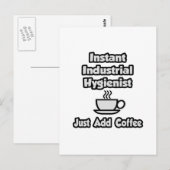 Carte Postale Hygiéniste industriel instantané .. Juste ajouter (Devant / Derrière)