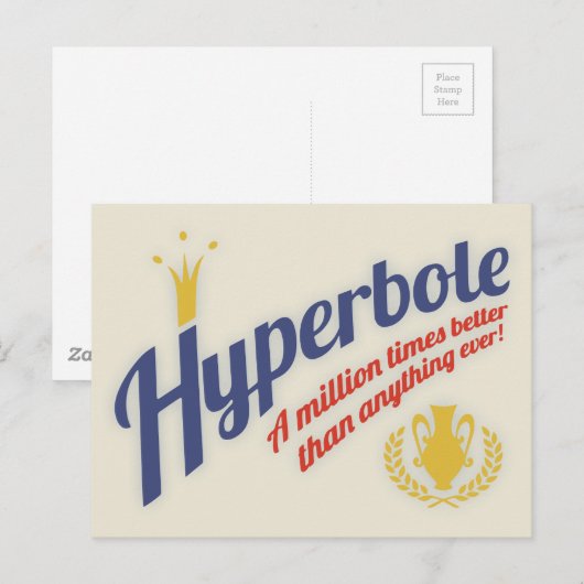 Carte Postale Hyperbole (Devant / Derrière)