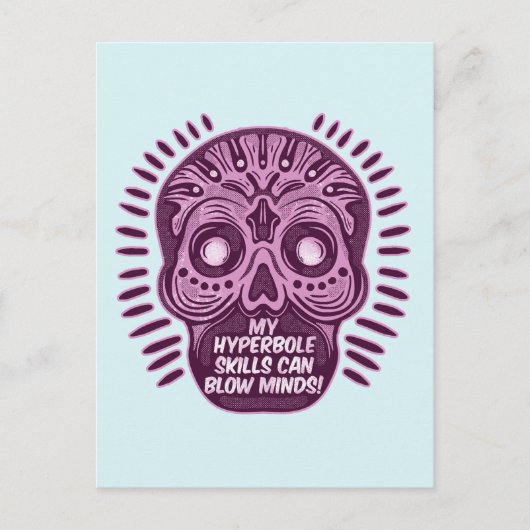 Carte Postale Hyperbole Drôle LANGUE ANGLAISE (Devant)