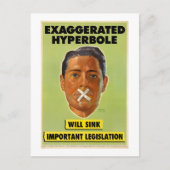 Carte postale Hyperbole exagérée (Devant)
