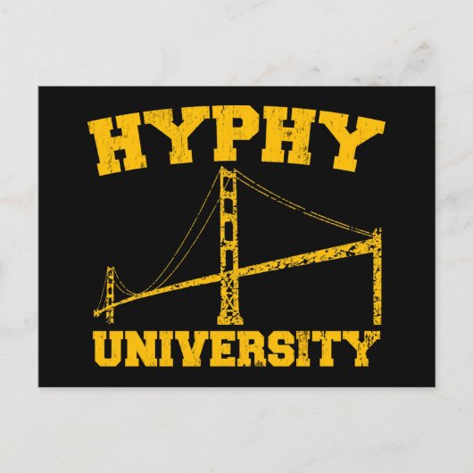 Carte Postale Hyphy University zone de yay (Devant)
