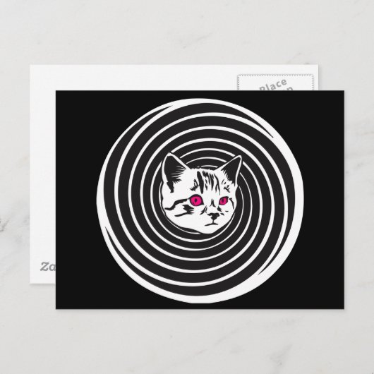 Carte Postale Hypno-Cat (Devant / Derrière)