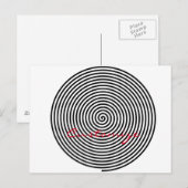 Carte Postale Hypnose ronde Spirale Thunder_Cove (Devant / Derrière)