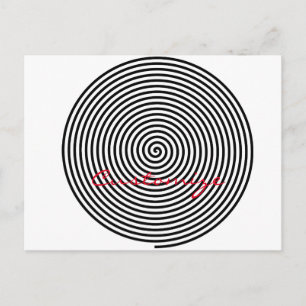 Carte Postale Hypnose ronde Spirale Thunder_Cove