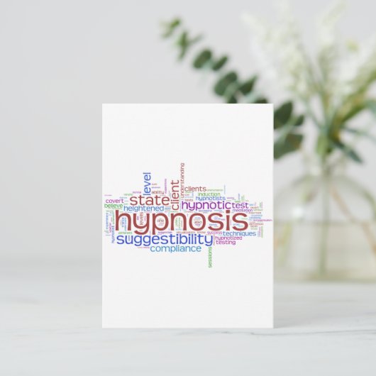 Carte Postale Hypnose Word Art (Debout devant)
