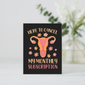 Carte Postale Hystérectomie Soutien Ablation de l'Utérus Surviva (Debout devant)