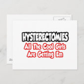 Carte Postale Hystérectomies...Toutes Les Filles Cool Obtiennent (Devant / Derrière)